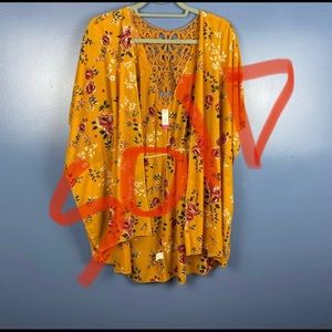 🍉Floral Kimono Open Cardigan size Medium